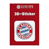 Offizielles Lizenzprodukt! FC Bayern München 3D Aufkleber Logo bunt