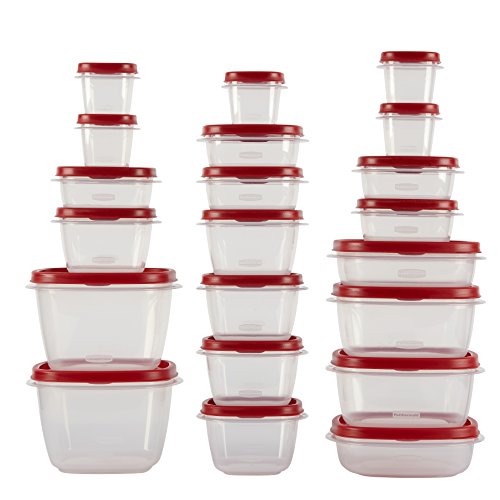 Rubbermaid Plastic Easy Find Lid Food Storage Set, 42-Piece