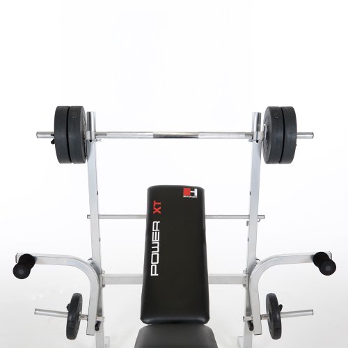 HAMMER Hantelbank POWER XT % Sonderpreis statt EUR 299,90 | Inkl. 25 kg Gewichte - 4