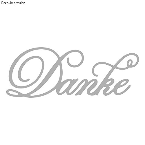 Rayher 59984000 Stanzschablone: Danke , 8,3x3,2cm, SB-Btl 1Stück