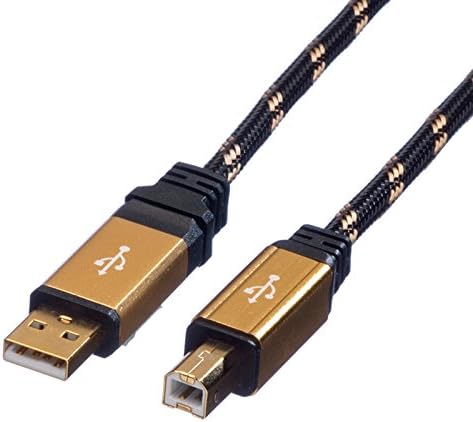 Roline GOLD USB 2.0 Cable | USB 2.0 Hi-Speed cable A - B | M/M | 4.5 m