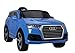 Produktbild Elektro Kinderauto Elektrisch Ride On Kinderfahrzeug Elektroauto Fernbedienung - Audi Q7 S - Blau Metallisch