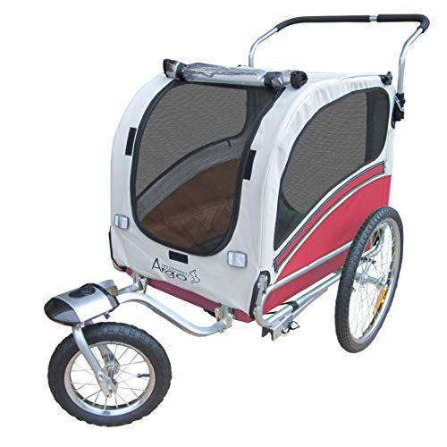 PAPILIOSHOP ARGO Remolque y carrito cochecito para el transporte de perro perros mascota por bici bicicleta carro bicicletas silla de paseo