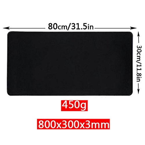 YINGNEW Mousepad Groß Mauspads XXL für Gaming und Grafikdesign - Materialdicke 3mm - Perfekte Balance zwischen Reibung und Gleiten - Verbessert Präzision und Geschwindigkeit der Maus Pad Mat- Extragroße - Maße 80 x 30cm