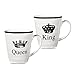 Produktbild HC-Handel 922653 Porzellan Becher "King/Queen" 10x9cm König Königin