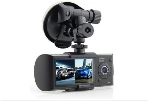 Dual Front & Rear Camera DVR Car Vehicle Dash Dashboard GPS Data Recorder 1.3M