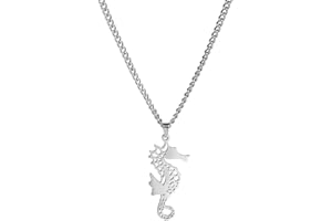 kkjoy Collar de origami de acero inoxidable con colgante de animal para mujes y niña