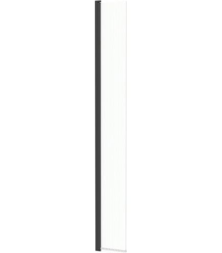 Buy Milano Barq - Recessed Walk In Shower Enclosure With Black Grid - View #7