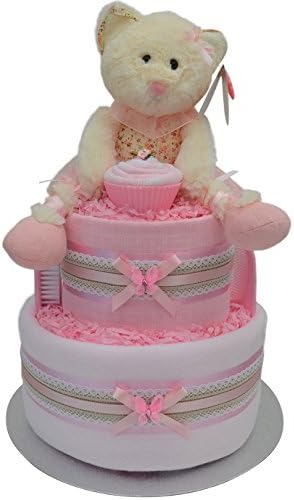 Gorgeous Ballerina vintage style Baby Girls Nappy Cake Baby Shower Gift - FAST &amp; FREE UK Delivery!