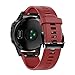Produktbild QHJ Armband für Garmin Fenix 5/5 Plus,Ersatz TPU Soft Watch Band Strap für Garmin Fenix 5/5 Plus Smart Watch (Rot)