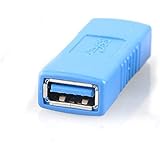 UCEC USB 3.0 Adapter - Type A Female to Female -Connector Converter Adapter - Blue