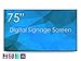 Produktbild SWEDX SDS75K8-01 Digital Signage Display 191 cm (75 Zoll) Ultra HD 4K