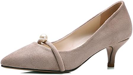 naked color high heels/Pointed stiletto shoes/shoes with suede light-A Foot length=21.8CM(8.6Inch)