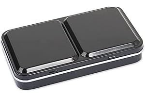 Honsell Jaxon Aquarell-Leerkasten aus robustem Metall, für 12 halbe oder 6 ganze Näpfe, mit ausklappbarer Palette und Daumenring, Bunt