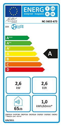 Sichler Haushaltsgeräte Mobile Monoblock-Klimaanlage mit Entfeuchter, 9.000 BTU/h, 2.630 Watt - 8