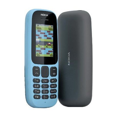 Nokia 105 2017 Telefono Cellulare, 4 MB, Blu [Italia]