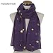 Produktbild LMO Design Black Purple Red Glitter Metallic Gold Foil Rugby Scarves Shawl  for Women Gifts,Schal
