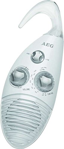 Duschradio Hängeradio Badezimmerradio mit Aufhängung (exkl. Batterien + justierbare Aufhängevorrichtung)