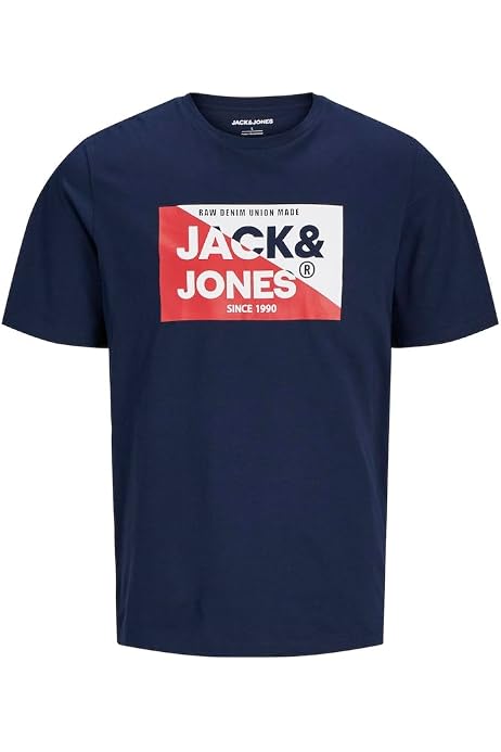 JACK&JONES JUNIOR Jungen T-Shirt Mit Gradient Logo – Kurzarm Shirt Für Kinder (dänische Marke)
