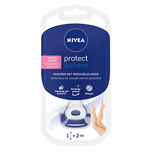 NIVEA Protect & Shave Rasierer mit Wechselklingen,1er Pack (1 x 1 Stück)