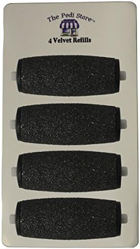Scholl Velvet Smooth Diamond Hard Skin Remover Compatible Refill Replacement Rollers (4 pack)