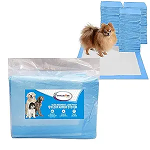 Petlicious & More? Pet and Puppy Training Pad, Water Proof Dog Pee pad- 45 x 60CM (Pack of 50, Size - 45 x 60cm)