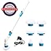 Produktbild 6 einstellbar Bürstenköpfe Elektrische Reinigungsbürste Turbo Scrub Universalbürste Spin Scrubber drahtlos mit Verlängerungsstange360° multifunctional Bürste Schrubben aufladbar für Ecken Badzimmer