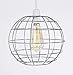 Produktbild Luxa Lighting Rund Metall Draht Käfig Stil Licht Schatten, Funky Retro Moderne Industrielle Vintage Look, Easy Fit chrome