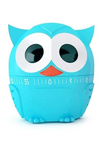 Küchentimer - Küchenuhr Eule - blau