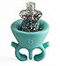 Frola - Wearable Nail Polish Holder Nail Polish Rack Silicone Ring Girls Toys (Turquoise Blue)