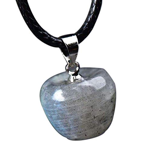 Purmy Labradorite Mujeres Durante Manzana Collar Piedras energeticas curativas Piedras energia Positiva para Mujeres o Hombres