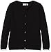 NAME IT Mädchen Strickjacke Nitvaminica LS Knit Card F Nmt Noos Schwarz (Black), 152 (Herstellergröße: 146/152)
