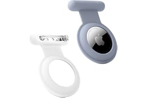 FIDWALL Hidden Airtag GPS Tracker, Airtag for Kids, Elderly, Pets, Clothes, Safer than Airtag Watch, Airtag Keychain and Airtag Necklace.(Grey-White).