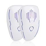 💣【Seguro y Eco-amigable】--El repelente de mosquitos es seguro, no tóxico ni radiativo, el repelente deratones usa métodos físicos para repeler roedores y plagas en lugar de matarlos, Producen ondas de ultrasonido de la gama de frecuencias 22KHz-65KHz, que actuarán sobre el sistema auditivo de las plagas y el sistema nervioso, las harán incómodas y escaparán de su hogar automáticamente