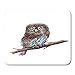 Produktbild Gaming Mauspad Animal Watercolor Pygmy Owl on Beautiful Bird Branch Cute 11.8"x 9.8" Decor Office Nonslip Rubber Backing Mousepad Mouse Mat