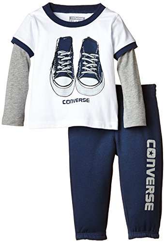 Converse Baby-Boys Ringer Clothing Set, Blue (Navy), 18-24 Months