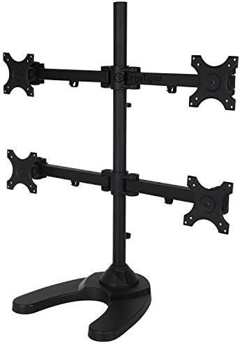 Ergolynx Quad Screen VESA Monitor Arm Desk Mount Four LCD LED TV Gaming 4 Stand