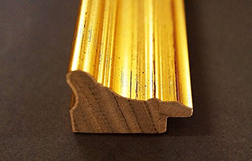 Spiegel Wandspiegel Badspiegel Flurspiegel Garderobenspiegel Clever Line 5 Gold 3,9 – Größe des Spiegelglases 90 x 140 – Über 100 Größen zur Auswahl – Wunschmaße auf Anfrage – Antik, Barock - 5