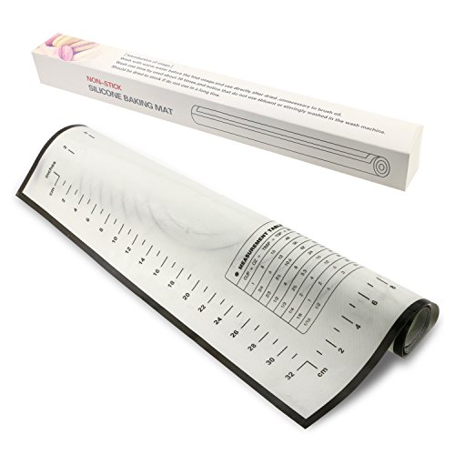 Philonext Silikon Backen Rollen Matte für Teig Rollen mit Messungen, Antihaft, BPA-frei, FDA & LFGB genehmigt - 7