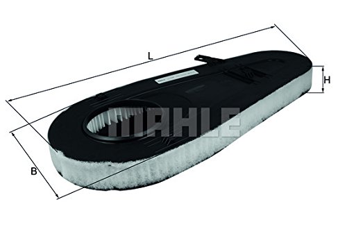 Knecht LX 59 Filtro Motore Aria – MAHLE Original, Lunghezza 336,5 Mm, Altezza 36,9 Mm