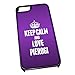 Produktbild Schwarz Cover für iPhone 5/5S 1391 violett Keep Calm und Love piroggen