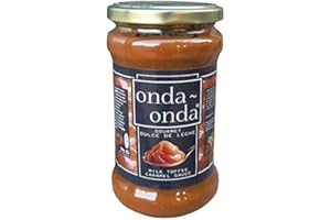 Onda Onda Onda Gourmet Dulce De Leche - Sauce caramel au caramel au lait de première qualité - Garniture crémeuse pour bonbons, gâteaux, tartelettes, tarte au banoffee - Crêpe, garniture aux gaufres - Arroser de crème glacée, poudings, céréales - 350g