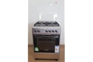 Gasline SHGE6060GL Elektro-Standherd mit Gaskochfeld/Standherd/Gaskochfeld und Elektro Backofen / 60 cm/Edelstahl/Umluft