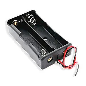 ICSTORE 18650 Lithium Battery Holder Case/Mount/Socket DIY KIT for 3.7V Battery Dual Storage Slots for Power Supply - 1pcs