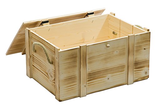 Weinkiste 6er geflammt inkl. Holzwolle / Holzkiste / Geschenkbox / Aufbewahrungsbox / Überraschungskiste / Weinbox / Hochzeitskiste (6er Weinbox) - 3