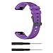 Produktbild QHJ Armband Fenix 5 Breites weiches Silikonarmband Easy Fit Band für Fenix 5/5 Plus/Instinct/Forerunner 935/945 / Approach S60/ Quatix 5 Easy Fit 22mm (Violett)