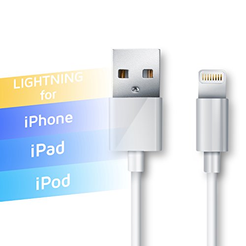 CSL – 1m Apple MFI Lightning USB Kabel (Apple MFI zertifiziert & lizensiert) | Datenkabel / Ladekabel | für Apple iPhone & iPad | weiß - 2