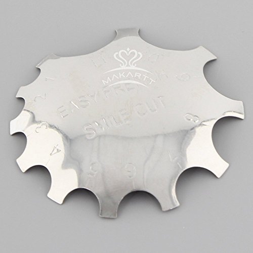 MAKARTT® 9 Größen Acrylic Nagel Cutters Smile Linie Einzelner Tips Scheider Nagel Gel Einfach Perfekt Frankzösisich Smiley Nagelkunst Hilfsmittel – Für Nail Salons & DIY - 5
