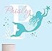 Produktbild Meerjungfrau Wandtattoo Benutzerdefinierte Wandaufkleber Customized Name Vinyl Aufkleber Kinder Mädchen Kinderzimmer Dekoration Meerjungfrau Wandkunst Aufkleber 42x32 cm