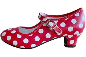 La Senorita Chaussures Flamenco Espagnol - Rouge Blanc